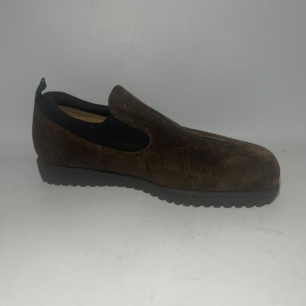 HUSH PUPPIES Brown LEATHER Women Size 8.5 M Loafers Comfort Shoes - Picture 8 of 11